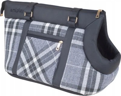 Torba transportowa dla psów Amiplay Kent L Czarna (5907563238213)