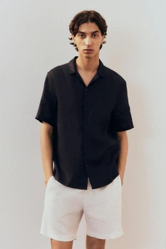 Сорочка H&M 1263284 чорний S