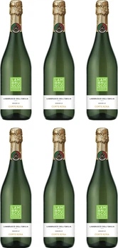 Набір Вино ігристе Corte Rosa Lambrusco Bianco біле напівсолодке IGT 0.75 л 7.5% х 6 шт (8003325607345_6)