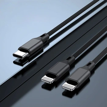 Зарядный кабель 2 в 1 . 1,2 метра . Lightning + Lightning