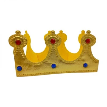 Корона Короля мягкая, золото KA-23-4966, в пакете