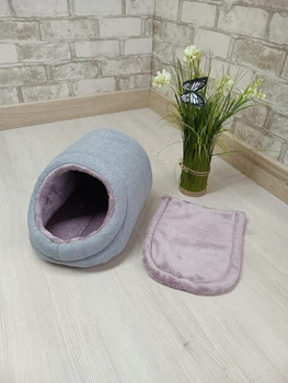 Будинок для морських свинок, шиншил, гризунів Animals_joy Норка S 18*24 см (132)