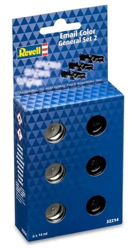 Zestaw farb modelarskich Revell Email Color General Set 2 Gloss 6 x 14 ml (4009803322148)