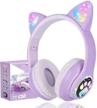 Бездротові навушники Daemon Kids з котячими вушками Bluetooth