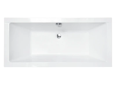 Ванна акрилова QUADRO SLIM 165х75 без ніг, БЕЗ отворів під ручки, без ручок