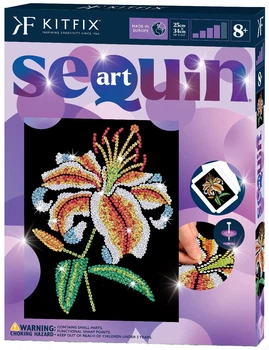 Zestaw kreatywny Kitfix Sequin Art Purple Tiger Lily (5905935810203)