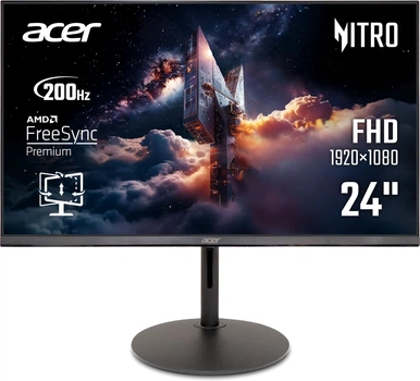 Монітор 23.8" Acer Nitro XF240YX1biiph (UM.QX0EE.105)