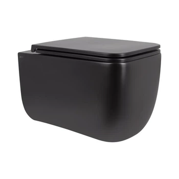 Унітаз підвісний Qtap Gemini безободковий з сидінням Soft-close QT2533076EUQMB