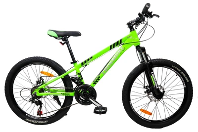 Велосипед CrossBike Everest 24"12" Салатний