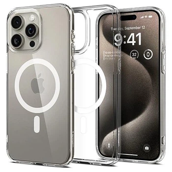 Чехол панель Spigen OEM GC Ultra Hybrid Crystal with MagSafe MagFit для Apple iPhone 15 Pro Max Transparent