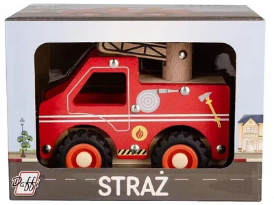 Автомобіль дерев'яний на колесах Platon Пожежна служба (5905422041387)