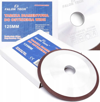 Алмазный диск для заточки пыли WIDIA 125 ММ 22.23мм Falon-Tech FTTCTDG12522