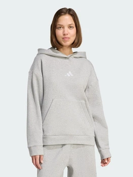 Худи женское Adidas All Szn Holiday Glitter Fleece JV5757 M Серое (4068808679572)