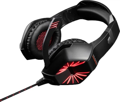 Słuchawki Modecom MC-839 Sword Volcano Gaming Series Czarno-Czerwone (S-MC-839-SWORD)