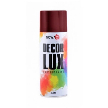 Глянцевая акриловая краска NOWAX Decor Lux оттенок красное вино 450 мл (NX48025)