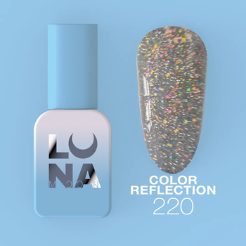 Гель-лак для нігтів LunaMoon Reflection світловідбиваючий №220 8 мл (золотий)