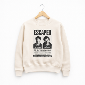 Чоловічий новорічний світшот колір білий, Escaped, розмір XS