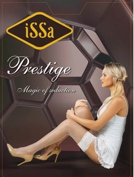 Колготки ISSA PLUS PrestigeСетка 1/2 черные (issa2000000008332)