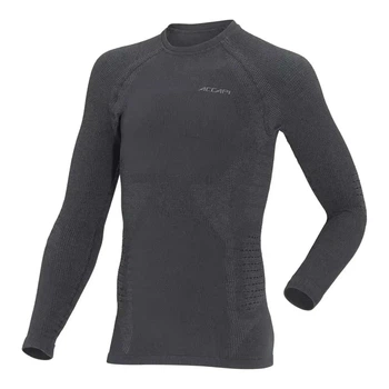 Термофутболка с длинным рукавом детская Accapi Ergowool, Iron/Black, XS/S