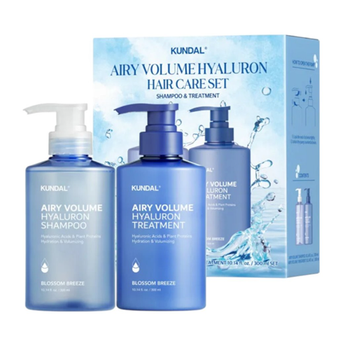 Подарунковий набір Kundal Airy Volume Hyaluron Edition Set Blossom Breeze для волосся