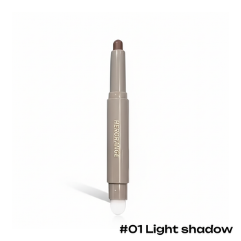 Контуринг стик для носа, двухсторонний с кисточкой Herorange, 01 Light shadow
