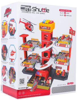 Ігровий набір Ramiz ZPG.69920A Багаторівнева парковка Пожежна служба + Аксесуари (5903864974577)