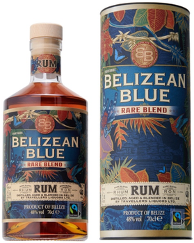 Ром Belizean Blue Rare Blend 0.7 л 48% у подарунковій упаковці (8719689981778)