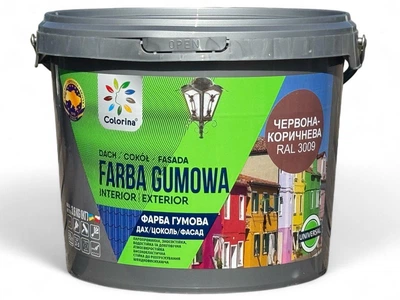 Резиновая краска для крыш Colorina 3,6 кг (RAL 3009 красно-коричневая)
