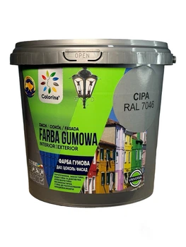 Гумова фарба для дахів Colorina 1,2 кг (RAL 7046 сіра)