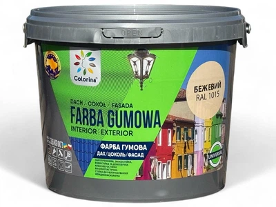 Гумова фарба для дахів Colorina 3,6 кг (RAL 1015 бежева)