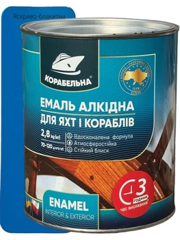 Эмаль алкидная Корабельна ПФ-115 2.8 кг ярко-голубая