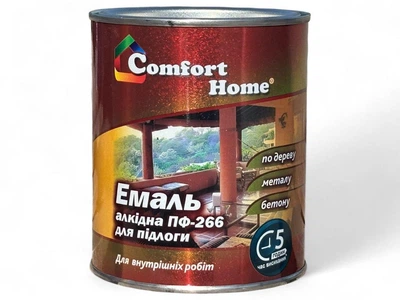 Эмаль для пола Comfort ПФ-266 0,9 кг красно-коричневый