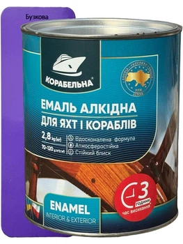 Эмаль алкидная Корабельна ПФ-115 2.8 кг сирень