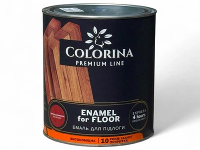 Швидкосохнуча підлогова емаль Colorina ПФ-266 (червоно-коричневий) 2.8 кг