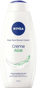 Гель-догляд для душу NIVEA Крем та алое 750 мл