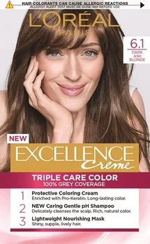 Стойкая крем-краска для волос L'Oreal Paris Excellence Creme № 6.1 (Dark Ash Blonde)