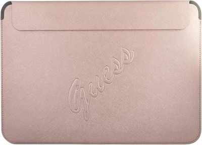 Чохол для ноутбука Guess Sleeve Saffiano Script 13" Pink (3666339005290)