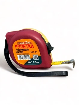 Рулетка вимірювальна Hand-Tools 13мм 3м (024-01)