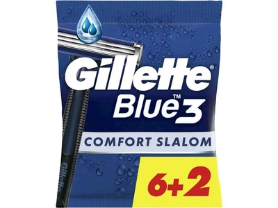 Бритва одноразова GILLETTE 8шт Бритва одноразова Blue 3 Comfort Slalom (6+2шт)