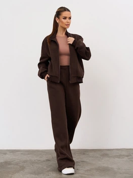 Спортивный костюм ISSA PLUS 14875A XL темно-коричневый (issa2007682758548)