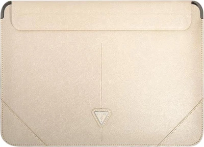 Чохол для ноутбука Guess Saffiano Triangle Logo 14" Beige (3666339039929)