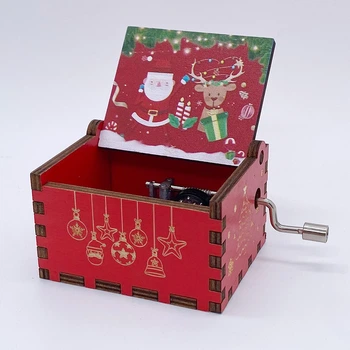 Музична скринька Merry Christmas (Різдво) червона