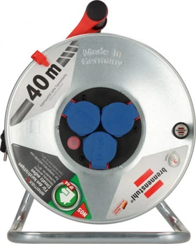 Подовжувач на котушці Brennenstuhl на 3 розетки IP44 40 м (1198750)