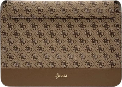 Чохол для ноутбука Guess 4G Stripe Metal Logo 14" Brown (3666339110833)