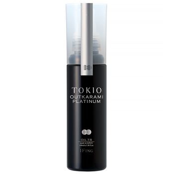 Масло для волос TOKIO Outkarami Platinum "OIL TREATMENT" японский платинум уход с термозащитой для интенсивного восстановления поврежденных, сухих, ломких, ослабленных и химически обработанных волос с фуллереном и кератином (100 мл)