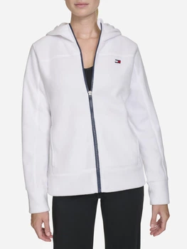 Толстовка на блискавці з капюшоном на флісі жіноча Tommy Hilfiger 282058055 XL Біла (1159849540)