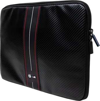 Etui na laptopa BMW Sleeve Carbon Red Stripes 14" Black (BMCS14COMSCAKR)