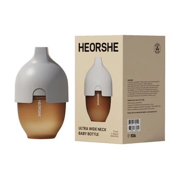 Антиколиковая бутылочка 0-3 мес. с силиконовой соской HEORSHE, Grey Bottle, 160 мл