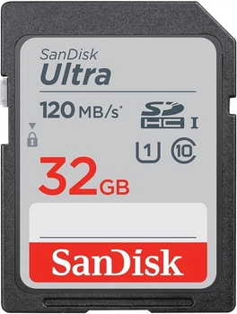 Карта памяти SD 32Gb SanDisk Ultra Class 10 UHS-1 Card 3-Pack (SDSDUN4-032G-GN6IM)