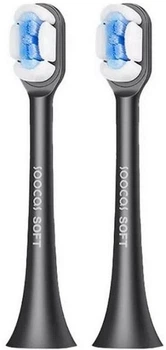 Насадки для електричної зубної щітки Soocas SOFT Cloud-Feeling Brush Head for X1 / X3 / X5 Black (2pcs) (BH01B)